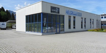 Wohnwagenhändler - Gasprüfung - Österreich - Betriebsansicht - Helgru Mobil