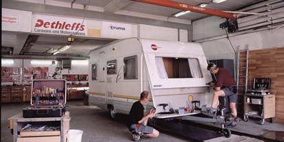 Caravan dealer - Markenvertretung: Dethleffs - Germany - Werkstatt - Camping-Freizeitzentrum Sägmühle GmbH