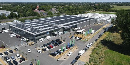 Wohnwagenhändler - Verkauf Zelte - Nordrhein-Westfalen - Luftbild Vertriebscenter - Caravan Center Bocholt