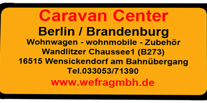 Caravan dealer - Brandenburg - Beschreibungstext für das Bild - Wefra GmbH