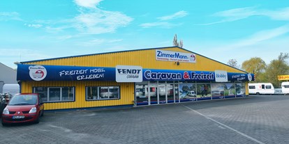 Caravan dealer - Verkauf Zelte - Außenaufnahme Firmengebäude - Campingsalon ZimmerMann GmbH