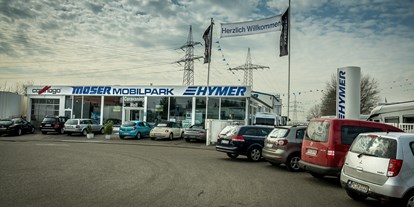 Caravan dealer - Markenvertretung: Hymer - Germany - Einfahrt - Moser Caravaning GmbH