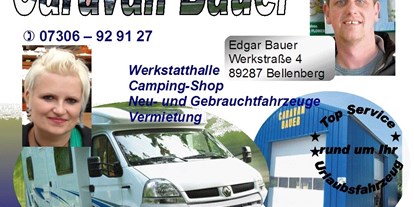 Wohnwagenhändler - Reparatur Reisemobil - Deutschland - Herzlich Willkommen bei Caravan Bauer - Caravan Bauer