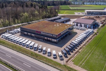 Wohnmobilhändler: 10`000m² Grosser Ausstellungsplatz - Alco Wohnmobile AG