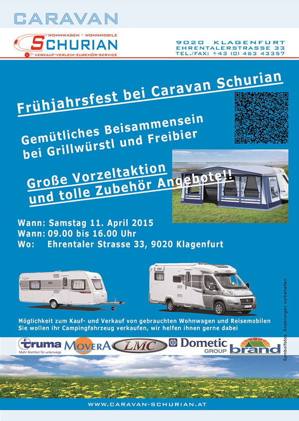 Einladung Frühlingsfest Caravan Schurian Klagenfurt