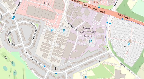 Caravanhändler auf Satellitenbild