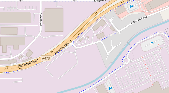 Caravanhändler auf Satellitenbild