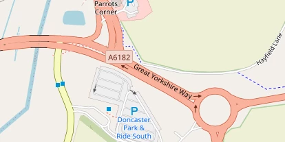 Caravanhändler auf Satellitenbild