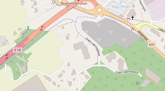 Caravanhändler auf Satellitenbild