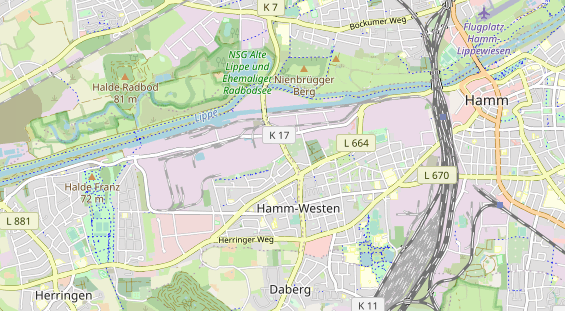 Caravanhändler auf Karte