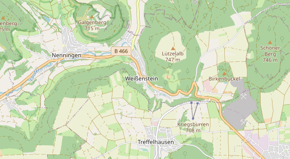 Camper rental on map