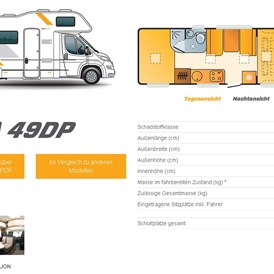 Wohnmobilhändler: Übersicht Reisemobil mieten Lido A 49DP - AlbCamper Wohnmobilvermietung, Wohnmobil mieten