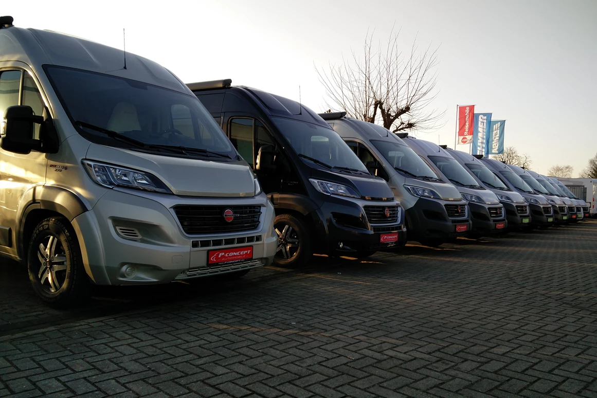 Wohnmobilhändler: Unsere große Kastenwagenausstellung - P-concept Reisemobile