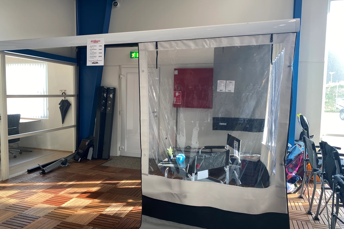 Wohnmobilhändler: Markisen und Zubehör von Thule. Wir führen Seitenteile und Fronten für Thule-Markisen - Jysk Caravan Center