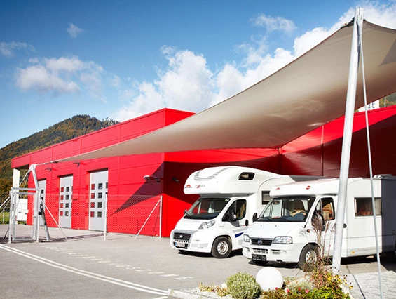 Wohnmobilhändler: Firmenzentrale Weißenbach/Liezen - Gebetsroither Handels GmbH