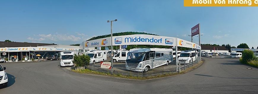 Wohnmobilhändler: Homepage http://www.hm-middendorf.de - Mobile Freizeit Middendorf GmbH