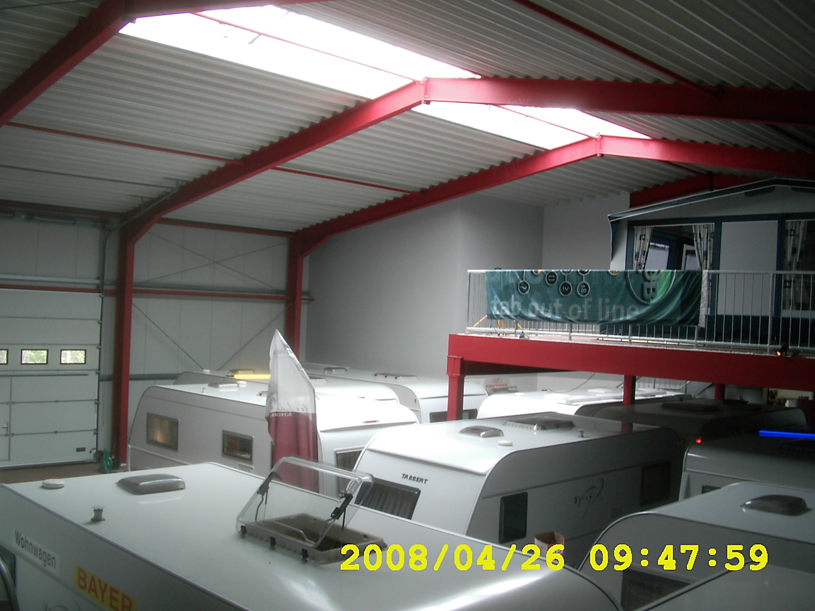 Concessionario di caravan - Heinsberg - Ausstellungshalle mit Vorzeltempore - L.Bayer Inh. Franz Bayer