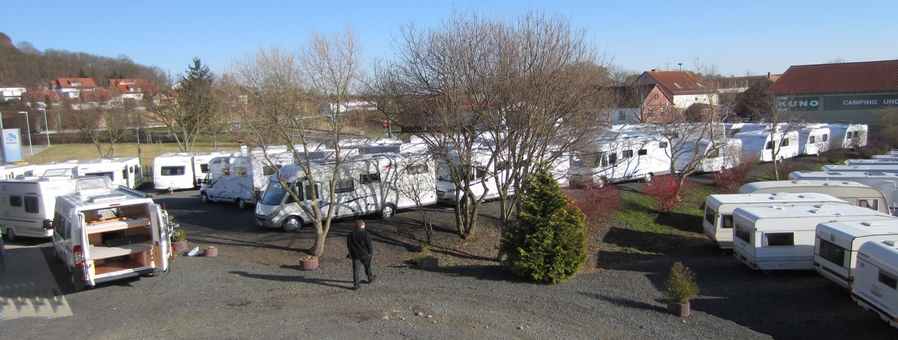 Caravandealer - Serviceinspektion - Unser Verkaufsgelände - Kuno Caravaning GmbH & Co. KG