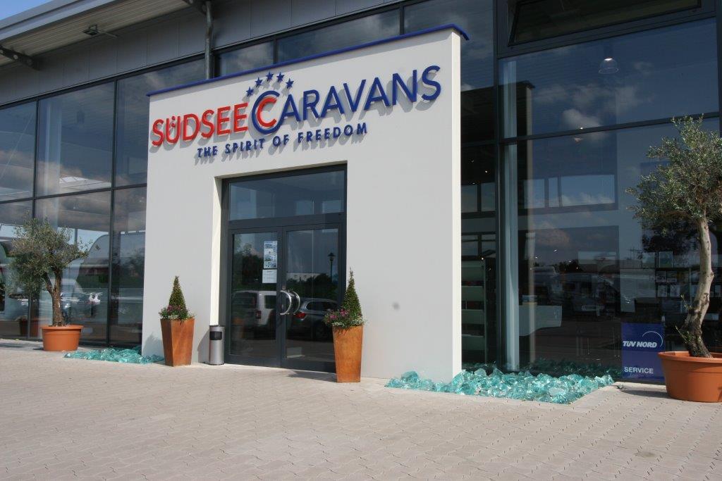 Caravandealer - Serviceinspektion - Eingang - Südsee-Caravans, G. und P. Thiele OHG