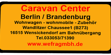 Wohnwagenhändler - Brandenburg - Beschreibungstext für das Bild - Wefra GmbH