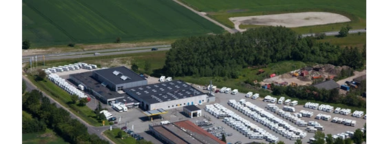 Wohnmobilhändler: Bildquelle: http://www.klarupcaravan.dk/ - Klarup Caravan Center