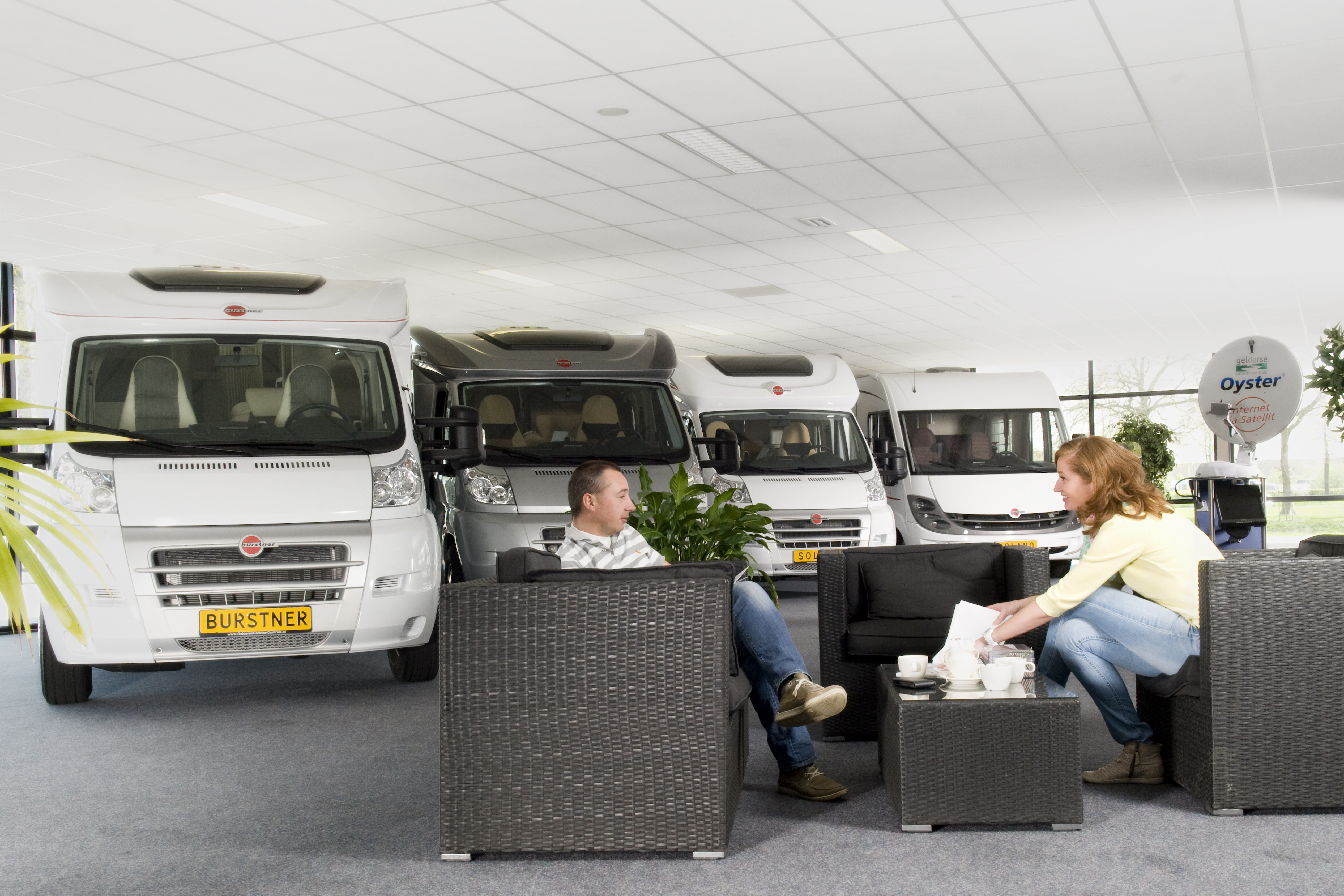 Wohnwagenhändler - Serviceinspektion - Niederlande - Beschreibungstext für das Bild - Gelderse Caravan Centrale BV