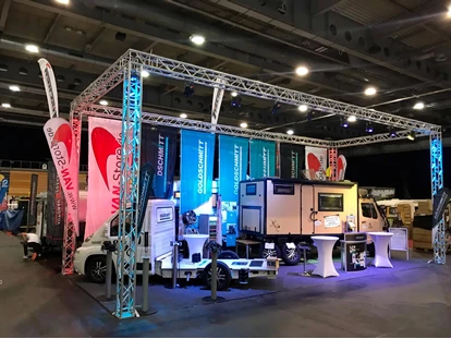 Wohnwagenhändler - Arnstadt - Unser Messestand 2018 bei der Reisen & Caravan in Erfurt - VAN - STORE GOLDSCHMITT PREMIUMPARTNER