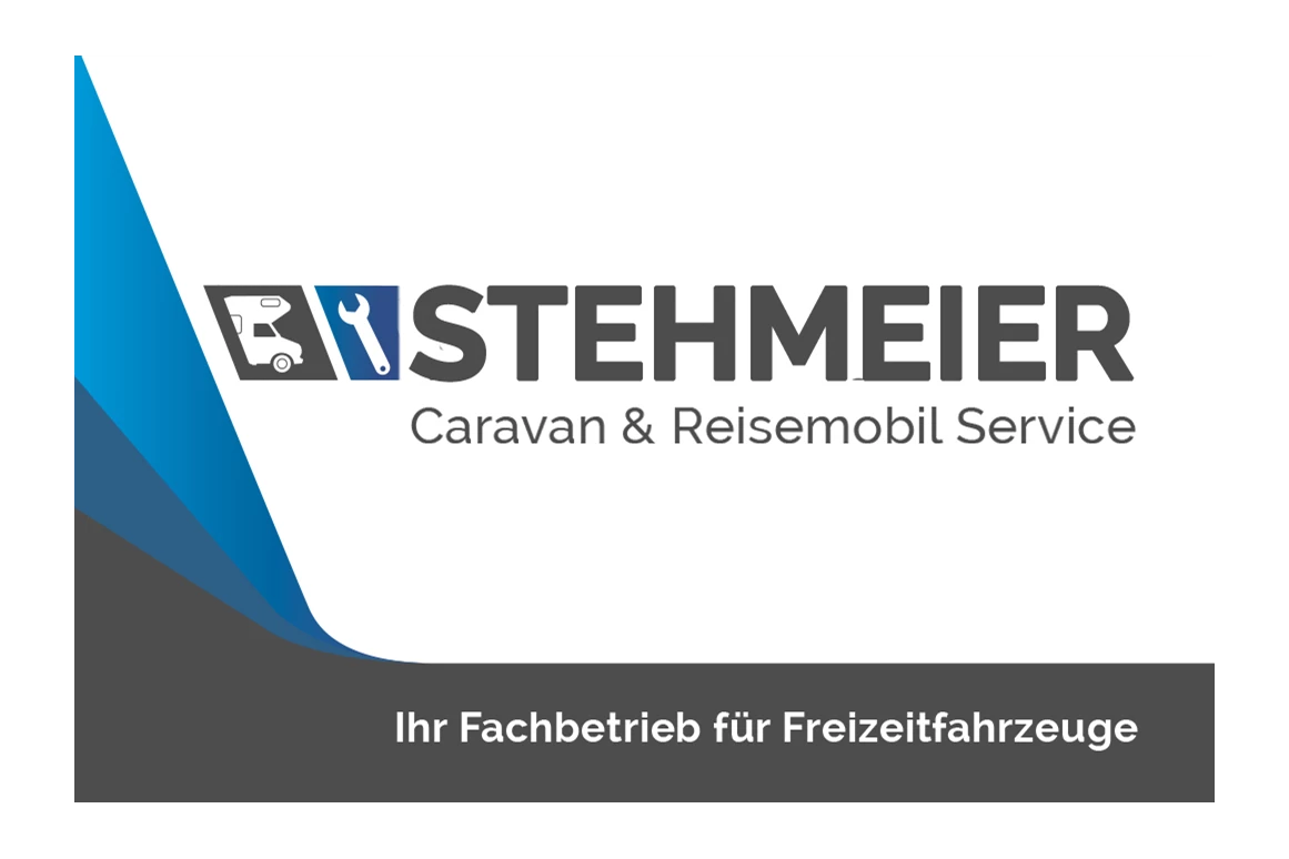 Wohnmobilhändler: Visitenkarte Vorderseite - Caravan Service Stehmeier - CARAVAN SERVICE Stehmeier