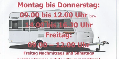 Concessionario di caravan - Reparatur Wohnwagen - Austria - Freitag Nachmittag und Samstags mobiles Service für Dauercamper auf den Campingplätzen in Unterkärnten .
Wichtig: Dieses Service steht ausschließlich gegen vorherige Telefonische Terminabsprache zur Verfügung. 
Bitte beachten sie dass es hier eine entsprechende Vorlaufzeit für Mobile Servicetermine gibt - Caravan Schurian
