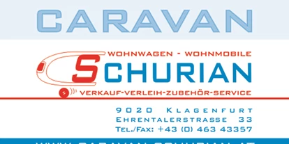 Concessionario di caravan - Reparatur Wohnwagen - Austria - Ihr Campingfachbetrieb in Kärnten - Caravan Schurian