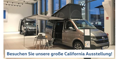 Wohnwagenhändler - Ruhrgebiet - California Wohnmobil Ausstellung von Volkswagen Borgmann Krefeld. - VW Nutzfahrzeuge Borgmann