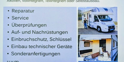 Concessionario di caravan - Reparatur Wohnwagen - Flyer Wohnmobil-Klinik - Wohnmobil-Klinik