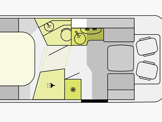 Wohnmobil-Verkauf: Wohnmobil Etrusco T 7400 QBC -Queensbett- Automatik 180 PS, Hubbett Gebrauchtfahrzeug