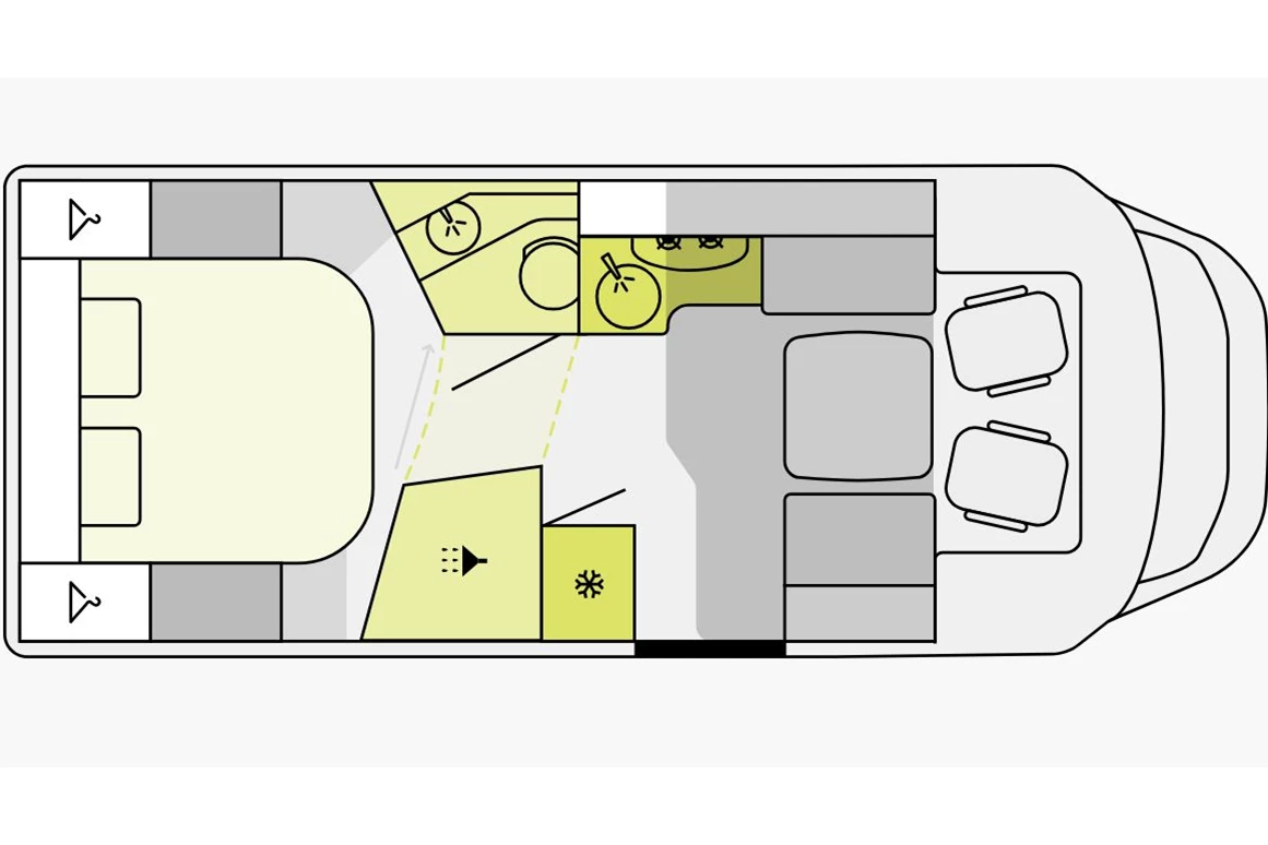 Wohnmobil-Verkauf: Wohnmobil Etrusco T 7400 QBC -Queensbett- Automatik 180 PS, Hubbett Gebrauchtfahrzeug