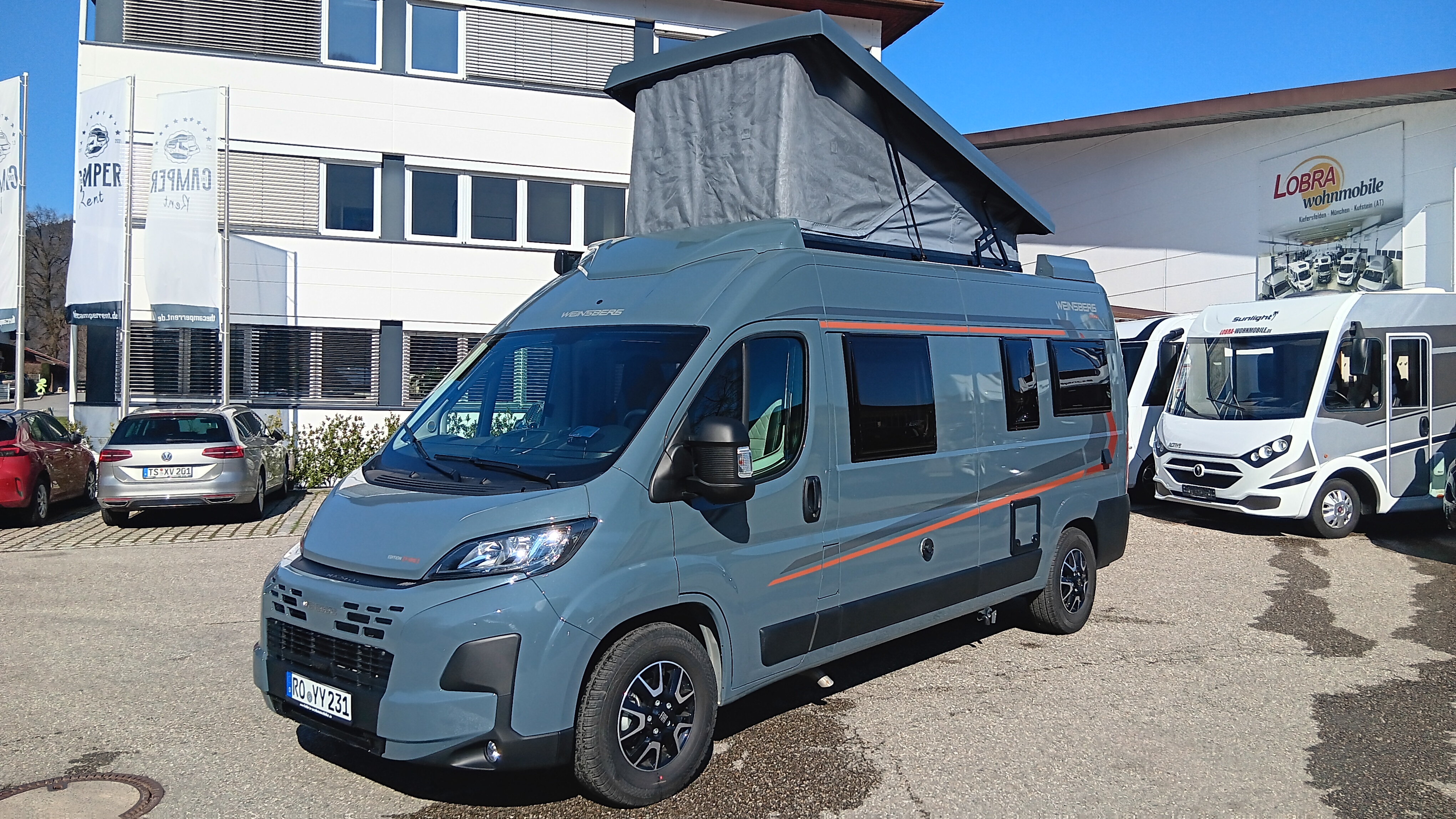 Caravandealer - Wilder Kaiser - The Camper Rent GmbH Weinsberg CaraBus 600 MQ Fire-Edition mit Aufstelldach